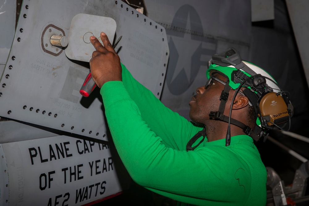 Abraham Lincoln conducts routine operations