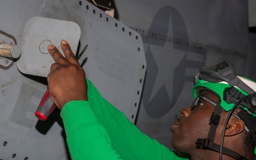 Abraham Lincoln conducts routine operations