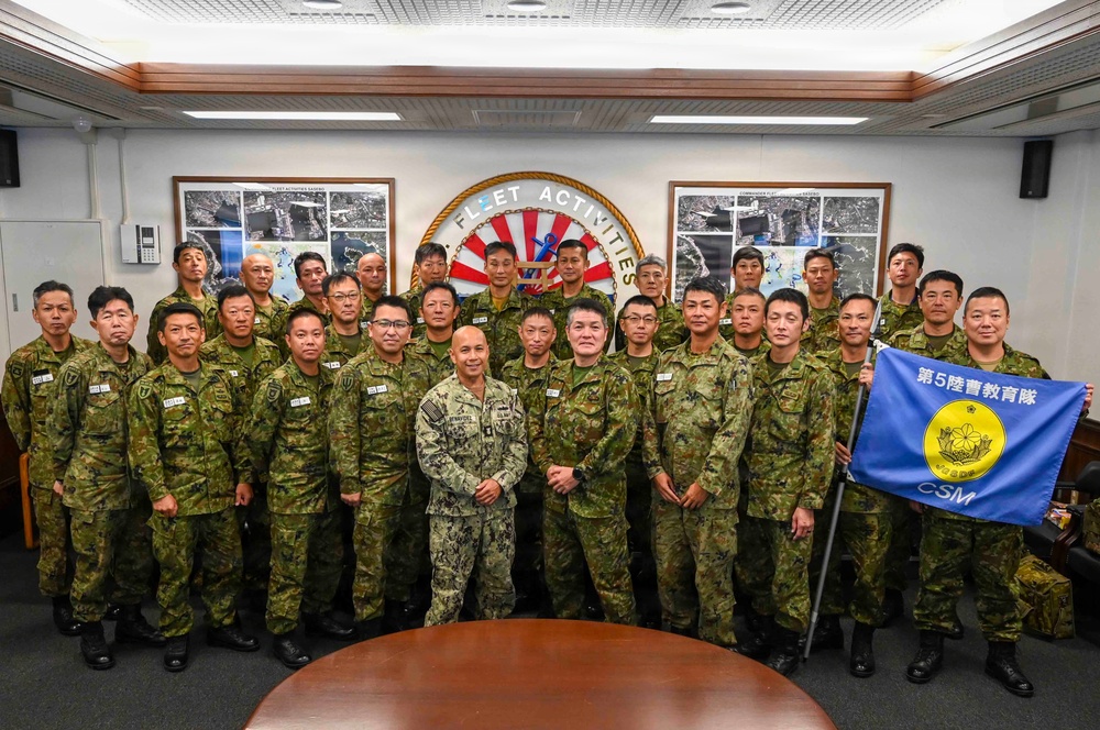 JGSDF Command Sergeants Major Visit CFAS