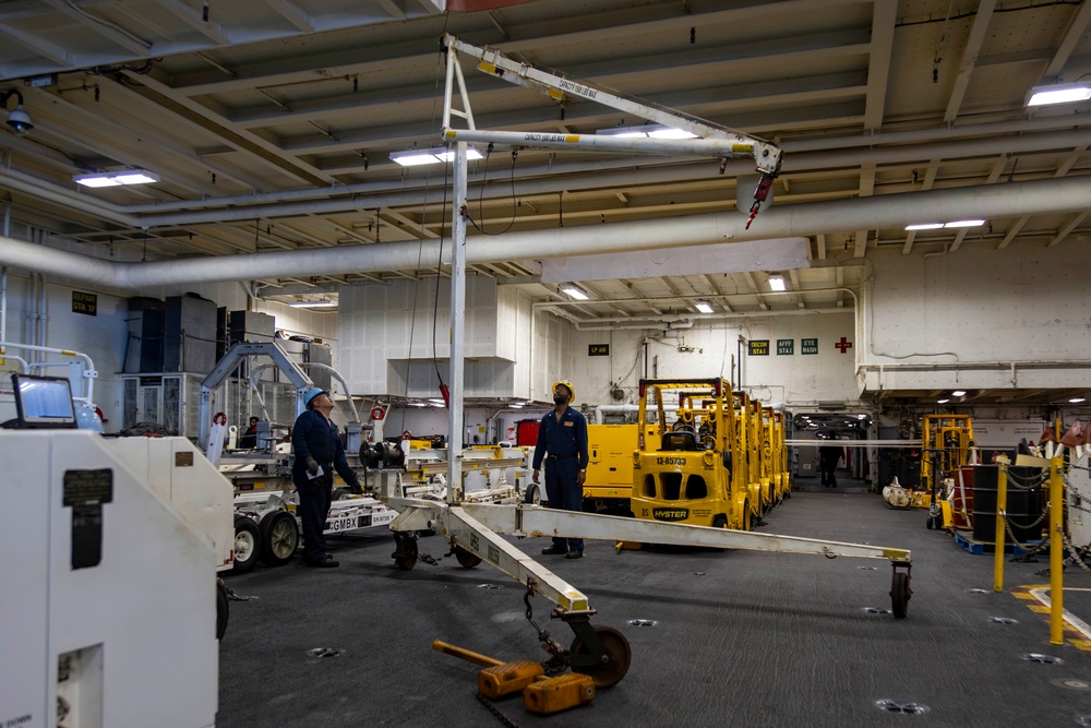 Abraham Lincoln conducts routine operations