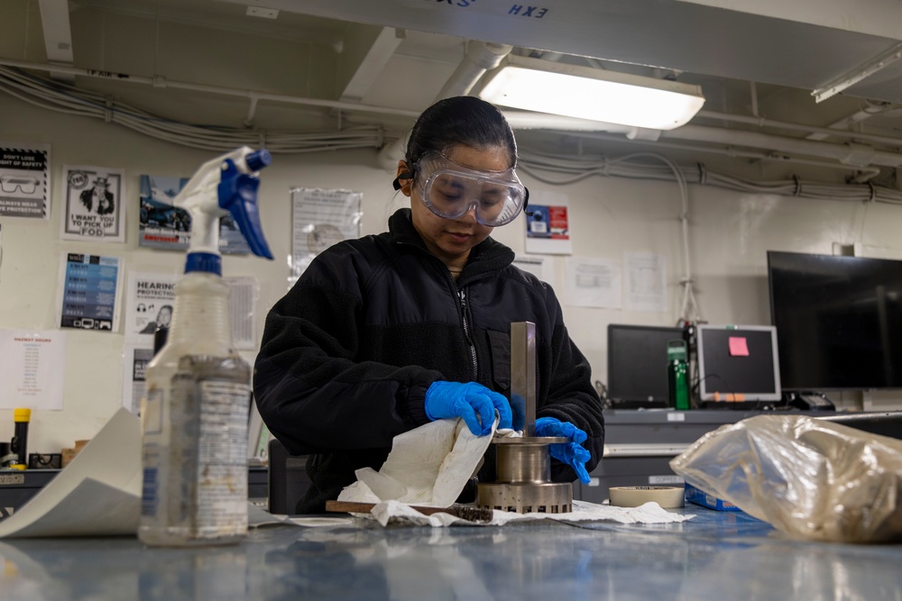 Abraham Lincoln conducts routine operations