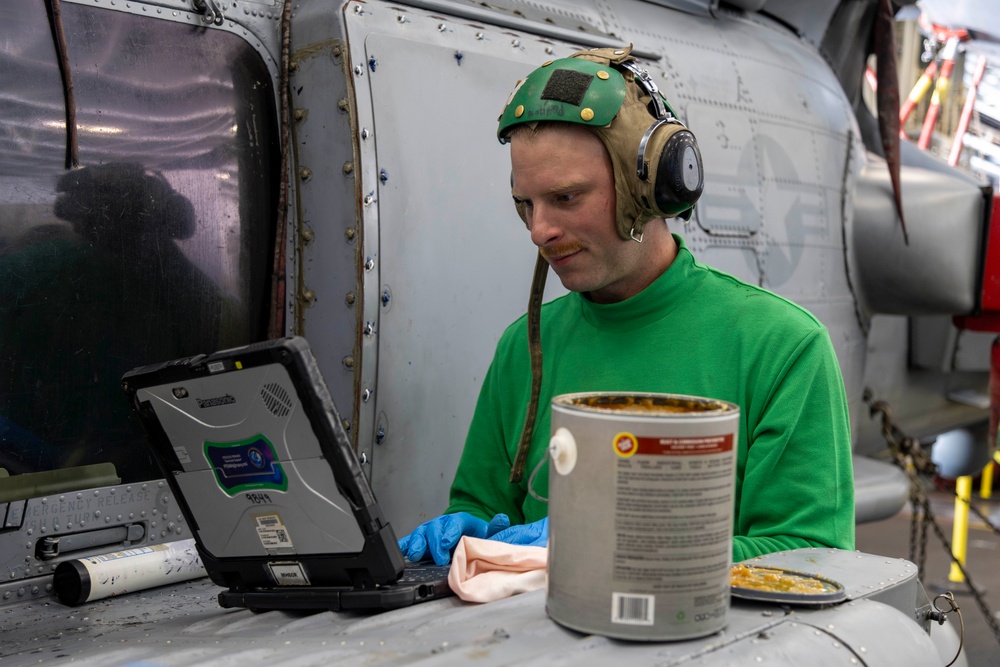 Abraham Lincoln conducts routine operations