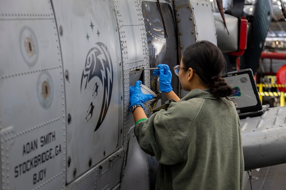 Abraham Lincoln conducts routine operations