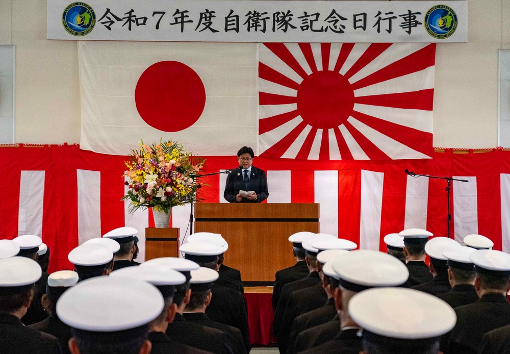 CFAS Attends JMSDF Sasebo District's 72nd Founding Anniversary Ceremony and Reception