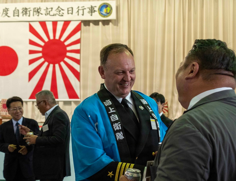 CFAS Attends JMSDF Sasebo District's 72nd Founding Anniversary Ceremony and Reception
