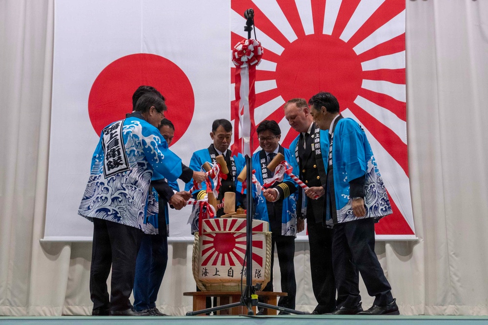 CFAS Attends JMSDF Sasebo District's 72nd Founding Anniversary Ceremony and Reception