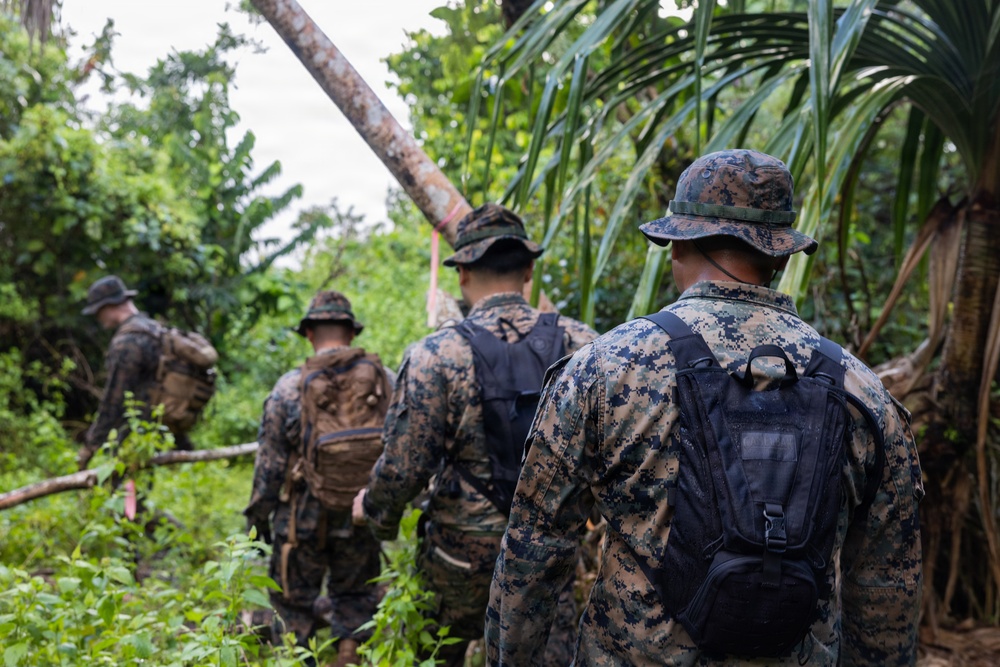 Marines with Camp Blaz hike to Tweed’s Cave