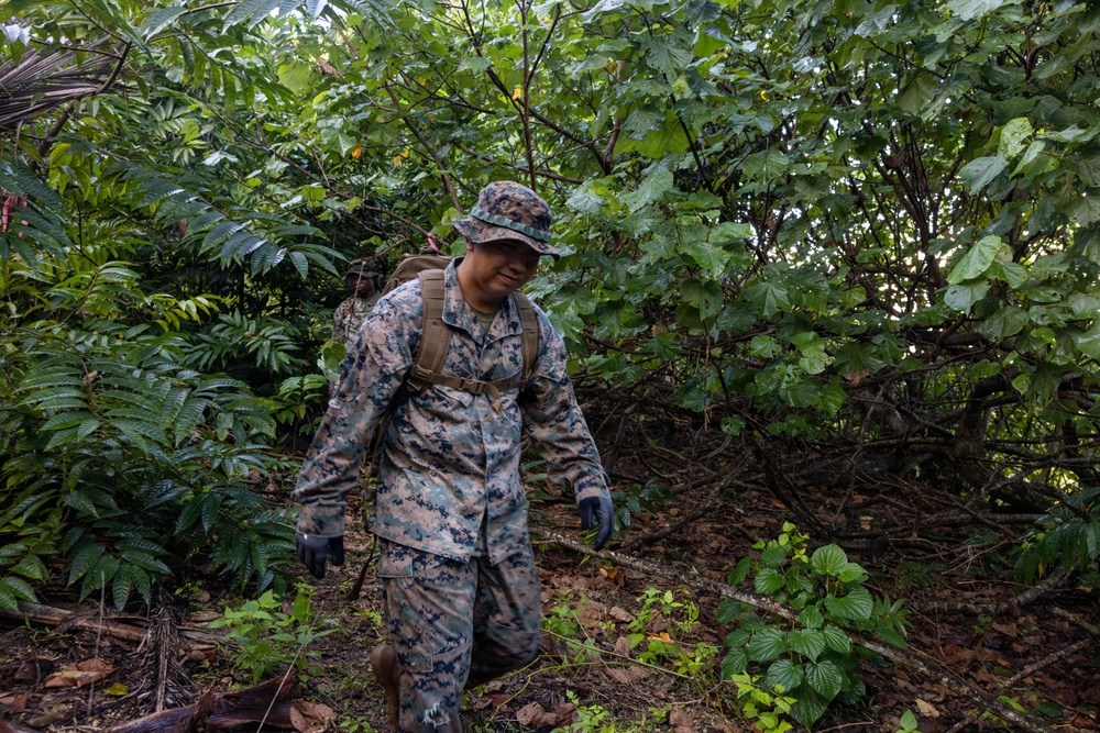 Marines with Camp Blaz hike to Tweed’s Cave