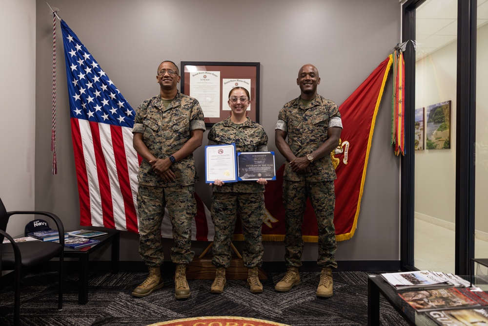 U.S. Marine with Camp Blaz awarded Veteran of the Year