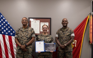 U.S. Marine with Camp Blaz awarded Veteran of the Year
