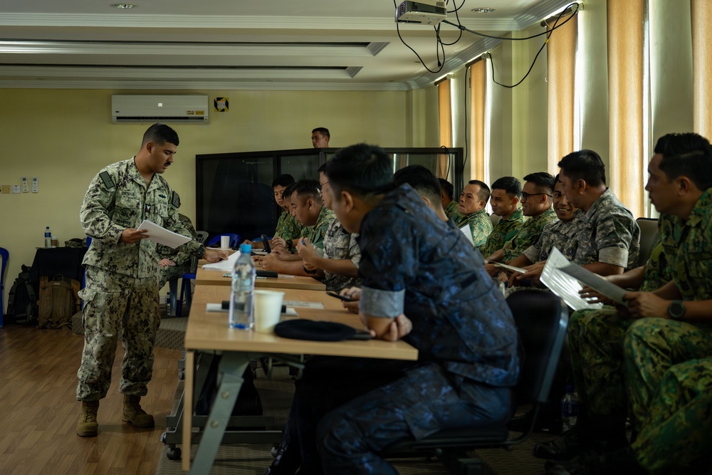 CTF 75.5.1 conducts airfield damage repair training with Royal Brunei Armed Forces