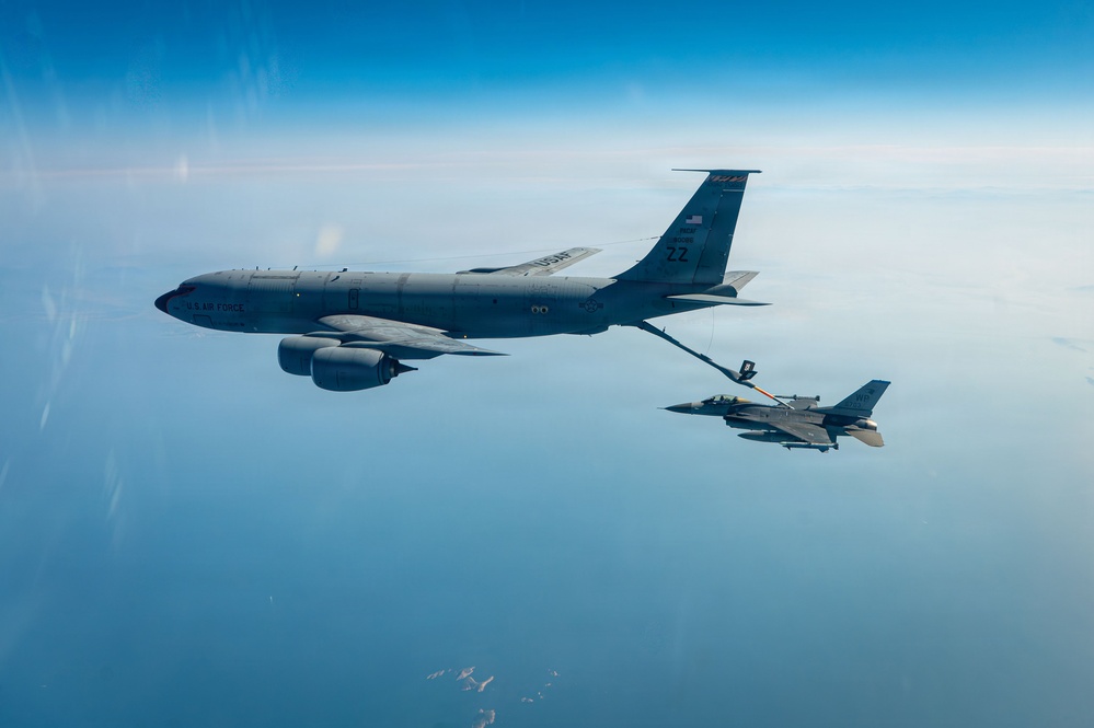Joint Training refueling operations over Korea