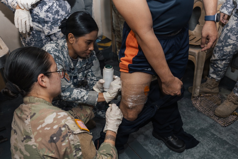 Philippine Coast Guard Nurse Corps TCCC and U.S. Army training
