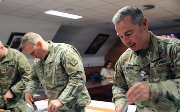 THANK 4 GIVING: 2d TSB Leadership serves festive Thanksgiving feast