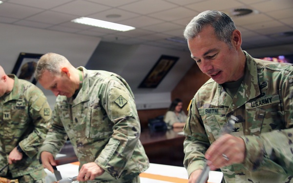 THANK 4 GIVING: 2d TSB Leadership serves festive Thanksgiving feast