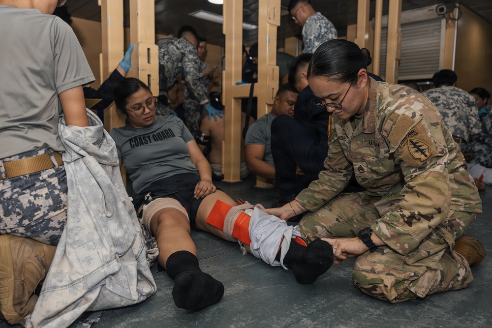 Philippine Coast Guard Nurse Corps TCCC and U.S. Army training