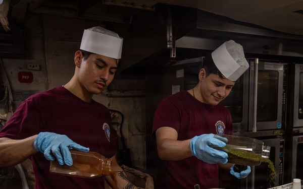 Sailors Prepare Meal