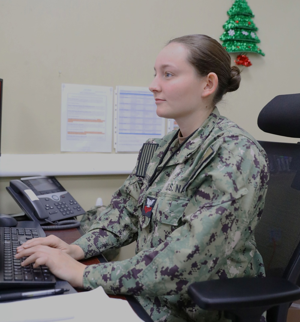 Day in the life of CJTF-OIR Directorate of Sustainment Admin Amie Yeoman
