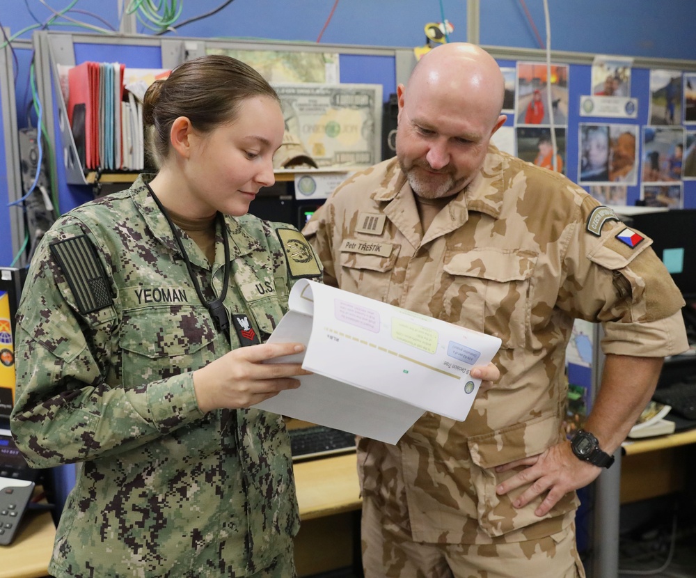 Day in the life of CJTF-OIR Directorate of Sustainment Admin Amie Yeoman