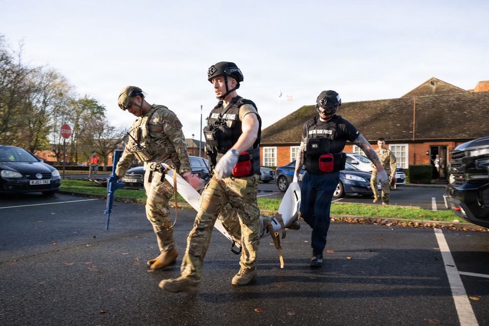 100th ARW exercises active shooter response with MOD partners