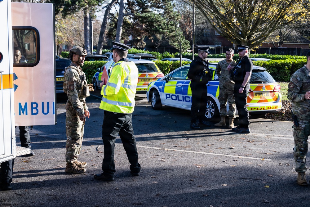 100th ARW exercises active shooter response with MOD partners