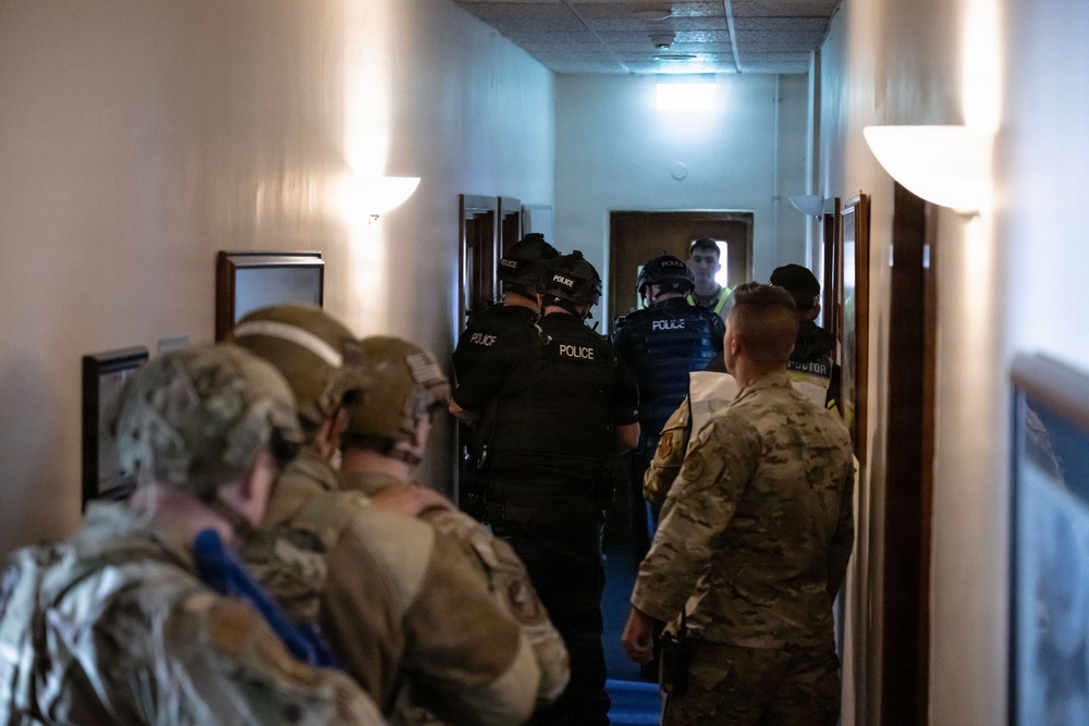100th ARW exercises active shooter response with MOD partners