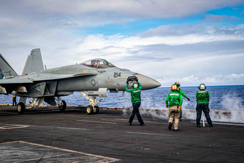 Nimitz Sailors Conduct Flight Operations
