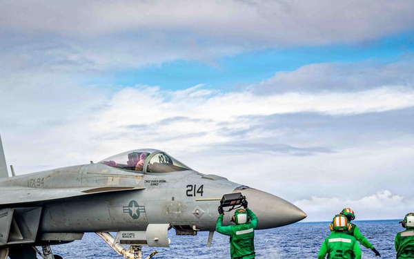 Nimitz Sailors Conduct Flight Operations