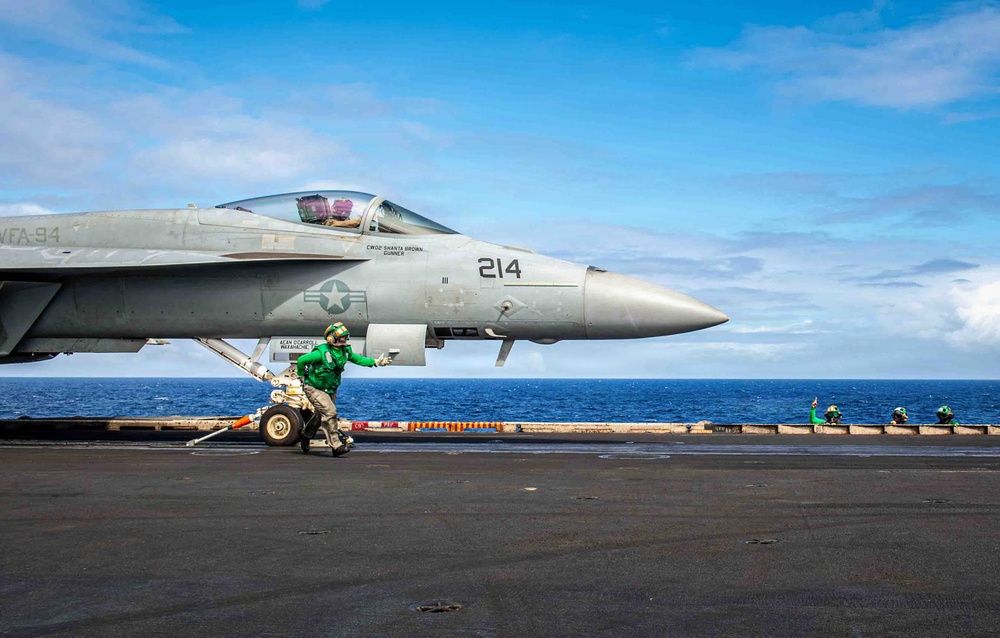 Nimitz Sailors Conduct Flight Operations