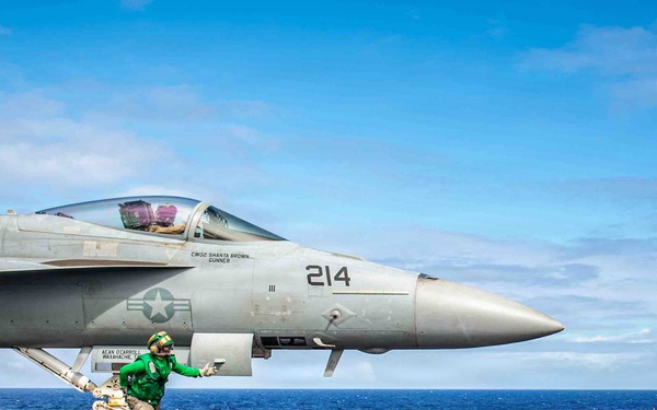 Nimitz Sailors Conduct Flight Operations
