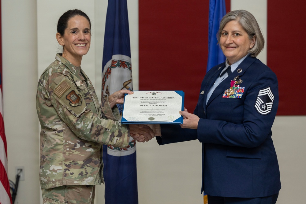 CMSgt LaPolt retires from the VaANG
