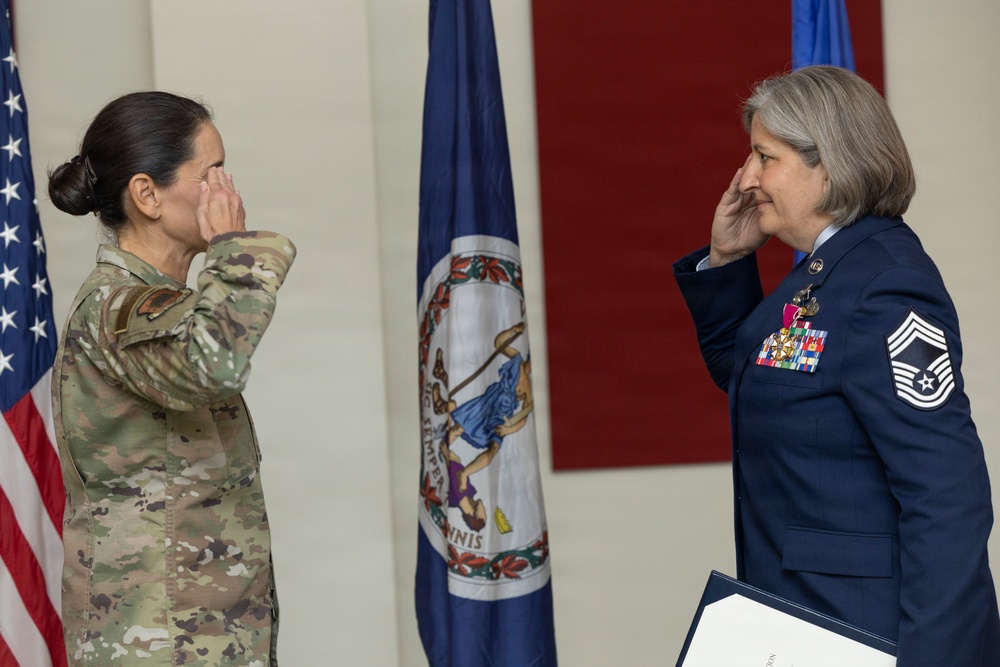CMSgt LaPolt retires from the VaANG