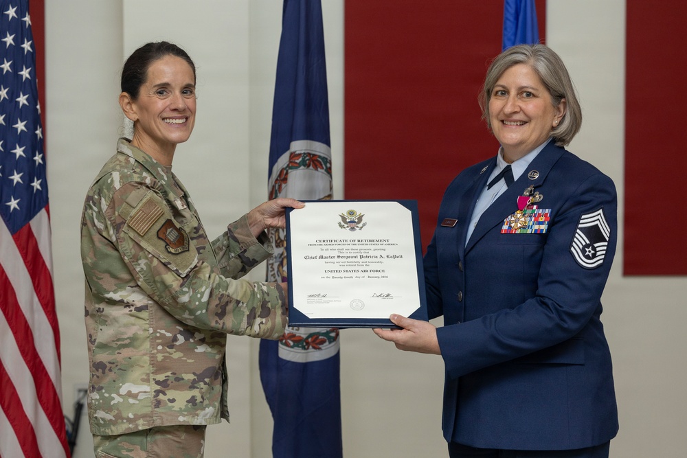 CMSgt LaPolt retires from the VaANG