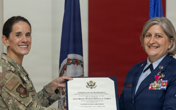 CMSgt LaPolt retires from the VaANG