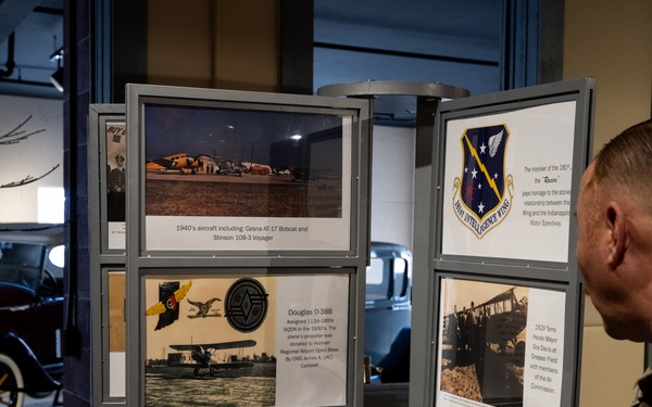 181st Intelligence Wing leadership tours Vigo County History Center