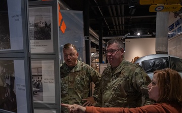 181st Intelligence Wing leadership tours Vigo County History Center