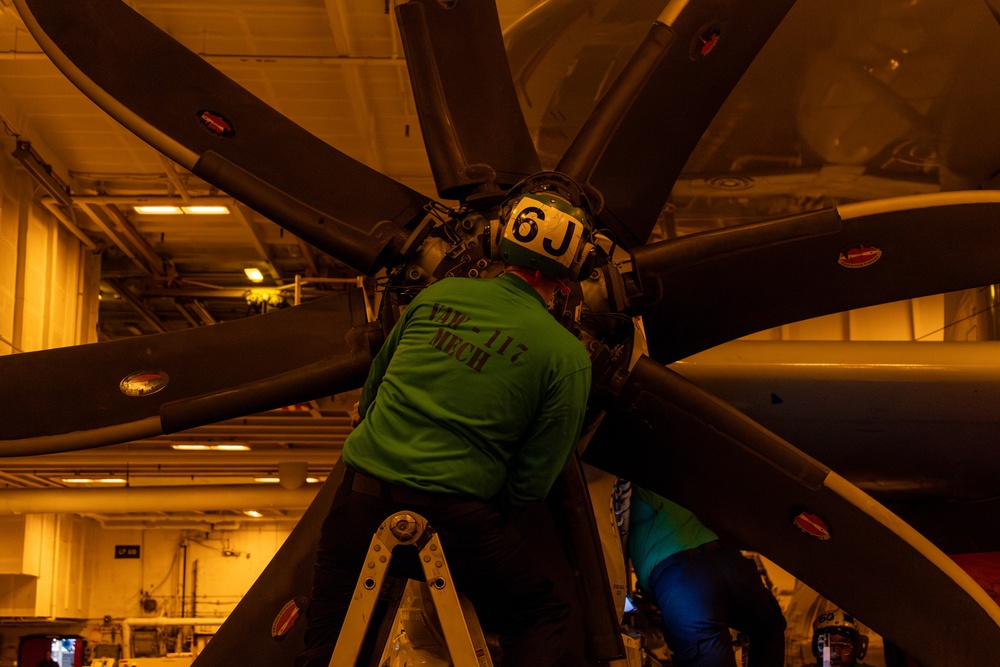 Abraham Lincoln conducts routine operations