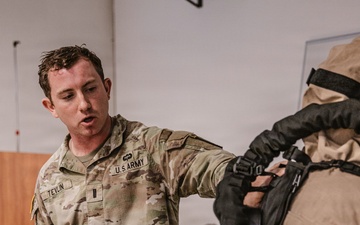 173rd Airborne Brigade Soldiers participate in CBRNE training.