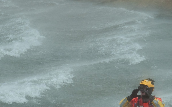 Coast Guard Air Station Traverse City conducts swift water rescue training on Boardman River