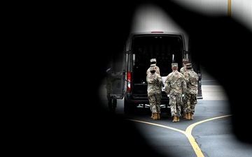 White House Military Office Observes a Dignified Transfer Demonstration