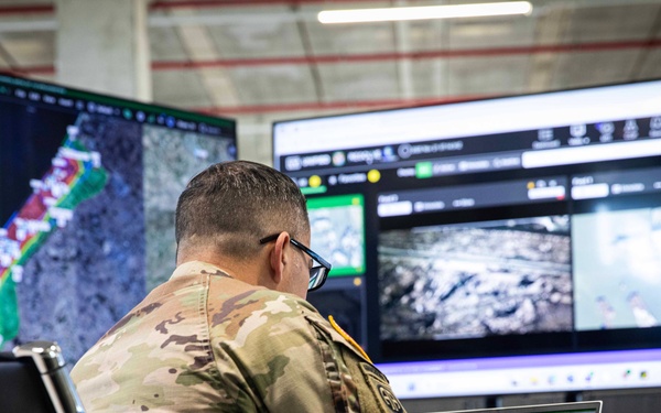 Humanitarian aid route assessment at the Civil-Military Coordination Center