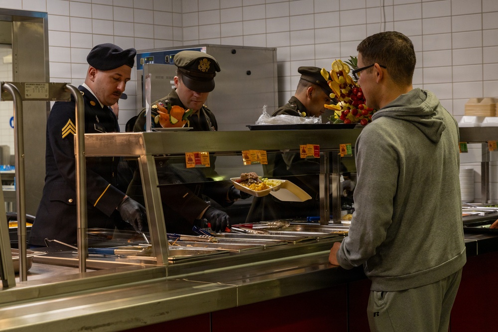 21st Theater Sustainment Command DFAC Thanksgiving Meal