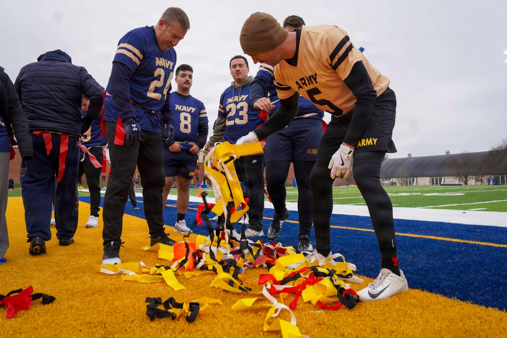 U.S. Naval War College Holds Annual Army-Navy Flag Football Game