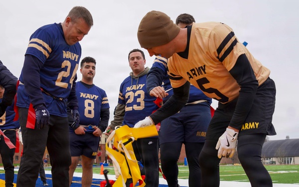 U.S. Naval War College Holds Annual Army-Navy Flag Football Game