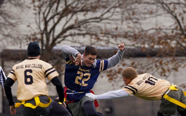 U.S. Naval War College Holds Annual Army-Navy Flag Football Game
