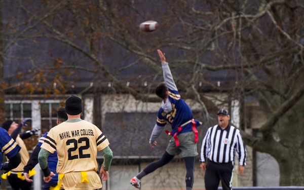 U.S. Naval War College Holds Annual Army-Navy Flag Football Game