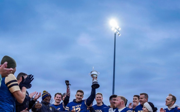 U.S. Naval War College Holds Annual Army-Navy Flag Football Game