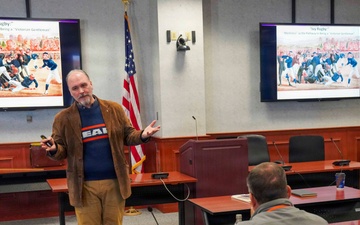 U.S. Naval War College Professor Hosts Lecture of Opportunity on the Army, Navy and Birth of Modern Football