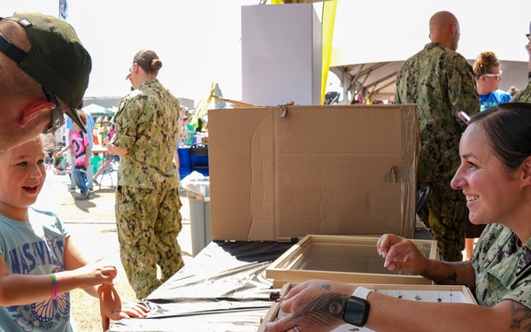 Navy and Marine Corps Force Health Protection Command and Navy Environmental Preventive Medicine Unit TWO Staff Engage Future Innovators at Naval Air Station Oceana Airshow Science, Technology, Engineering, and Mathematics Event