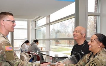 WRAIR leadership serves a up cheerful Thanksgiving Feast